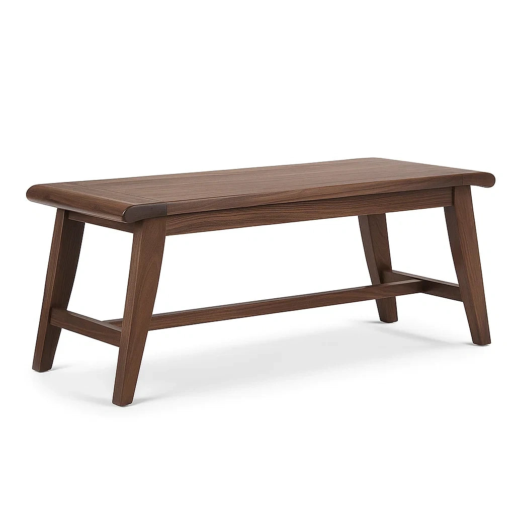 Holzbank aus Walnuss 120x45x40cm