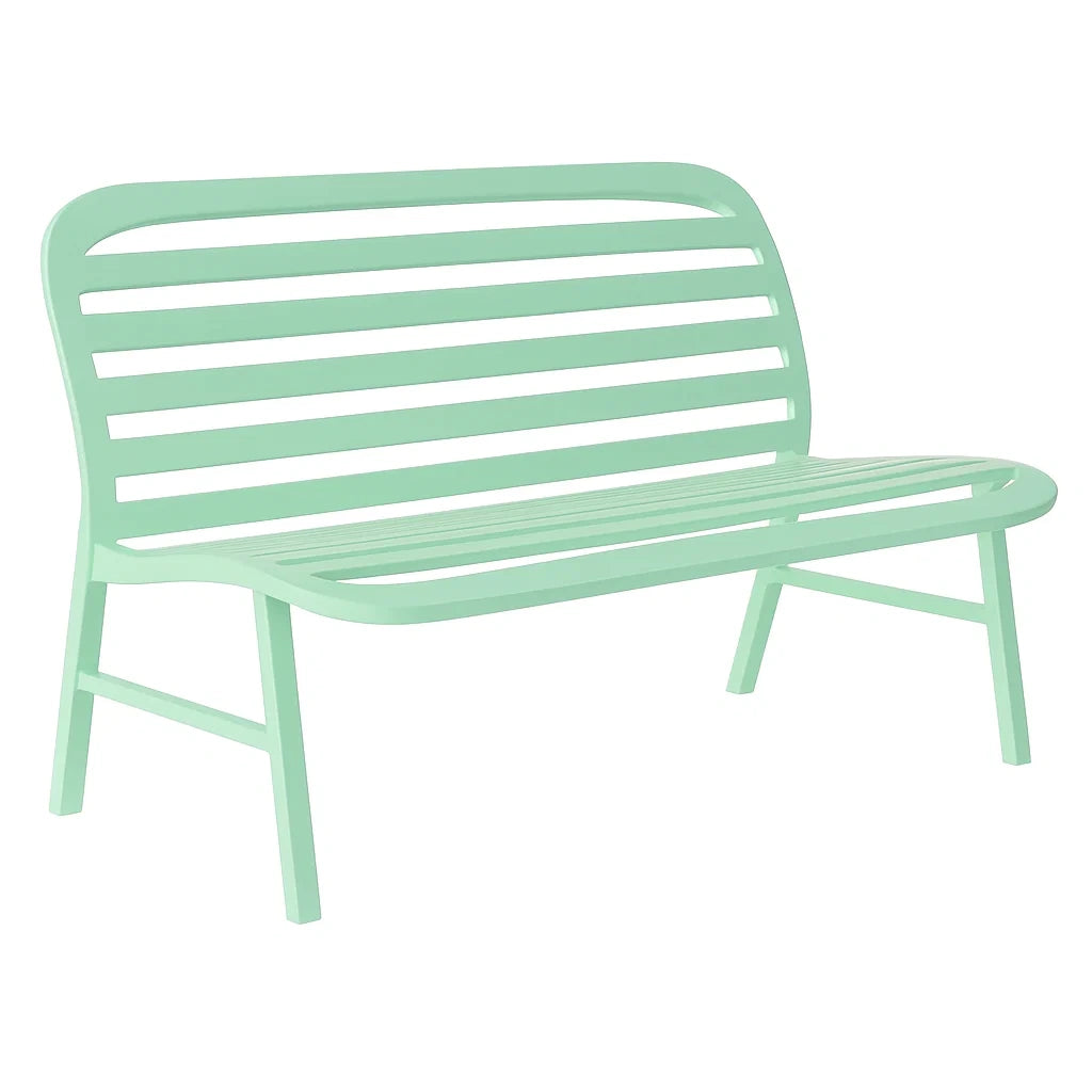 Metall Gartenbank Mintgrün