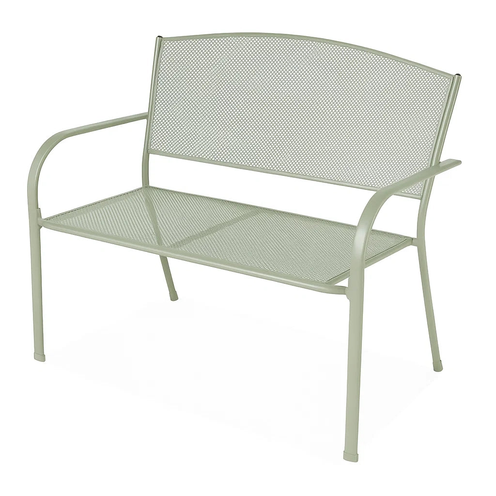 Metall Gartenbank Grün 120 cm