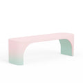Bank rechteckig Polypropylen Rosa/Hellblau 150 cm